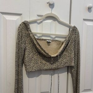 American Eagle Outfitters Cheetah Print Crop Top